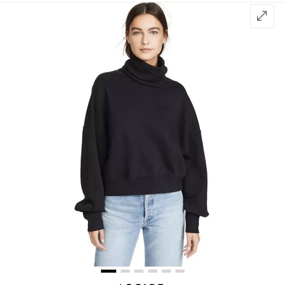 Agolde Women's Black Cowl Neck Sweater